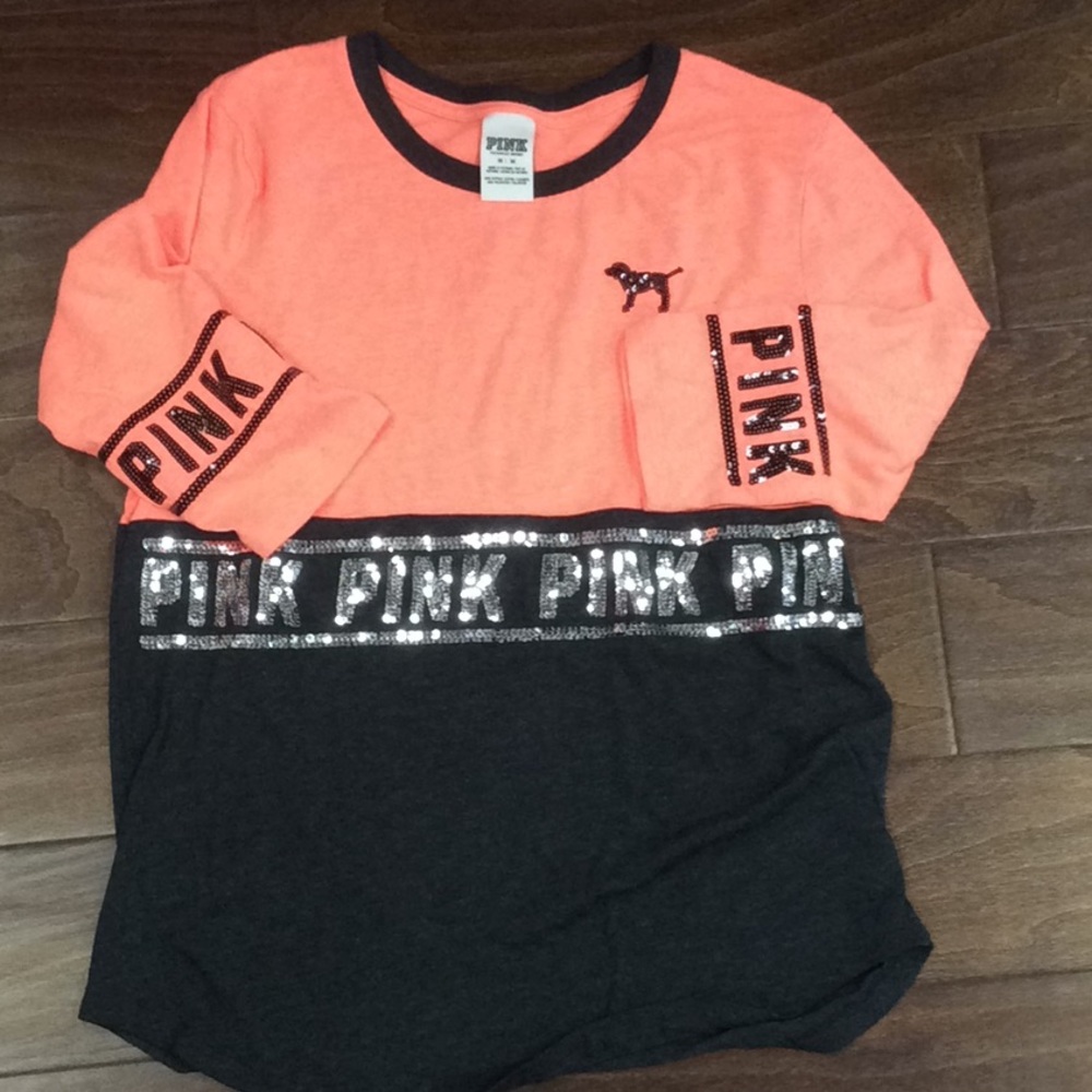 Pink by Victoria Secret Shirt with Bling